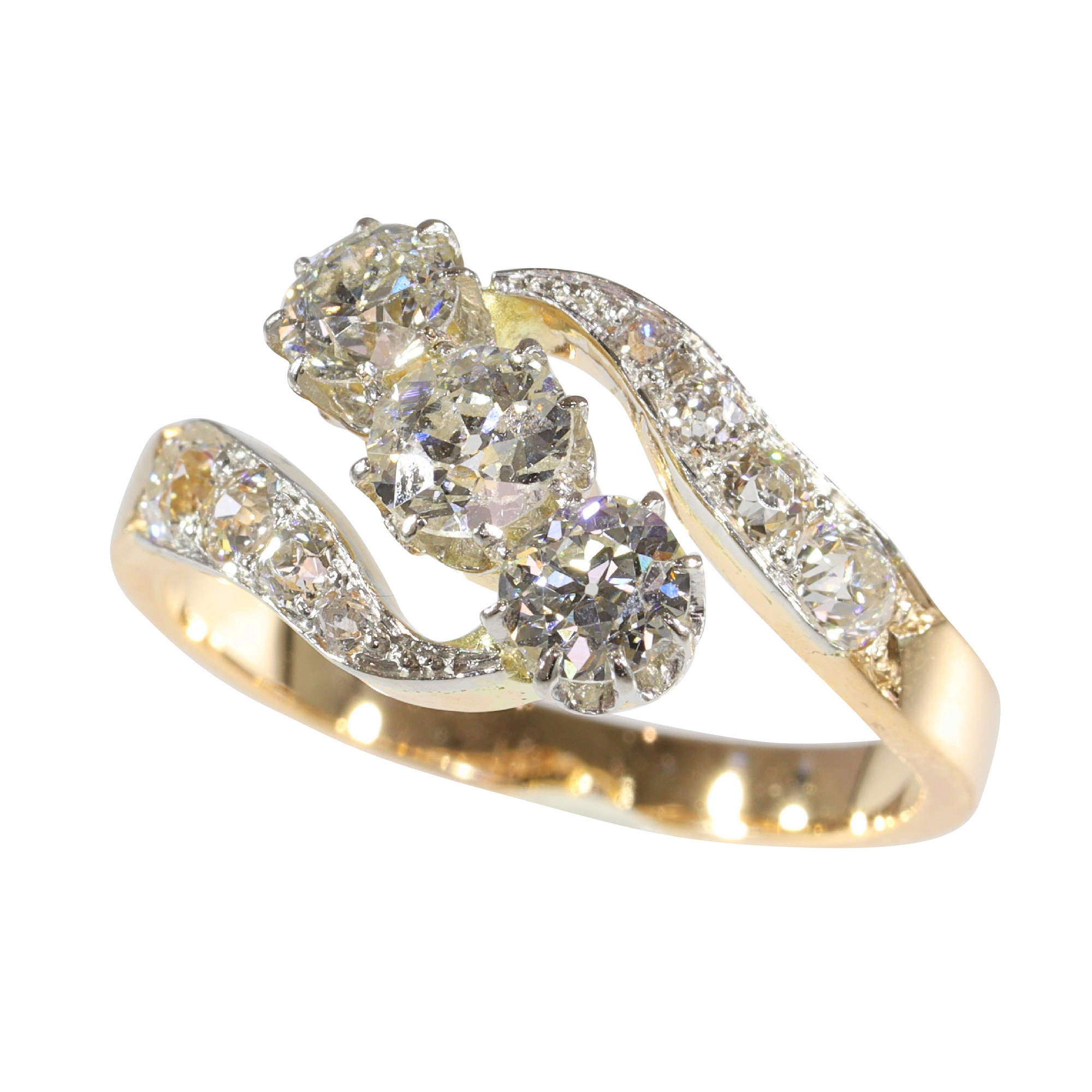 Love Across Time: 1920s Belle Époque Diamond Statement Ring